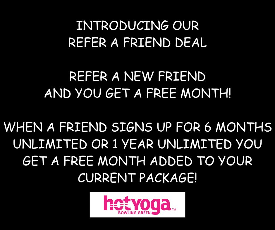 Refer a Friend and get a Free Month!